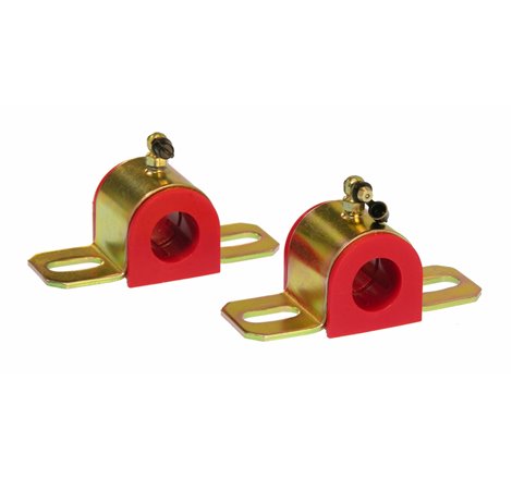 Prothane Universal 90 Deg Greasable Sway Bar Bushings - 15/16in - Type B Bracket - Red