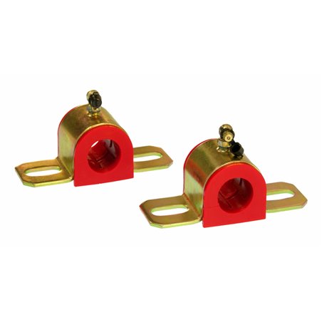 Prothane Universal 90 Deg Greasable Sway Bar Bushings - 1in - Type B Bracket - Red