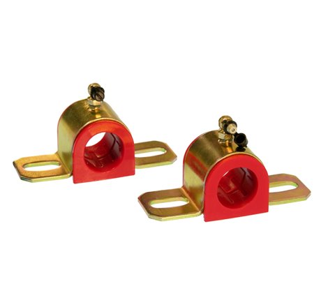 Prothane Universal 90 Deg Greasable Sway Bar Bushings - 1 1/8in - Type B Bracket - Red