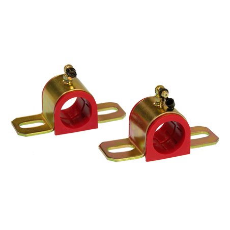 Prothane Universal 90 Deg Greasable Sway Bar Bushings - 1 5/16in - Type B Bracket - Red