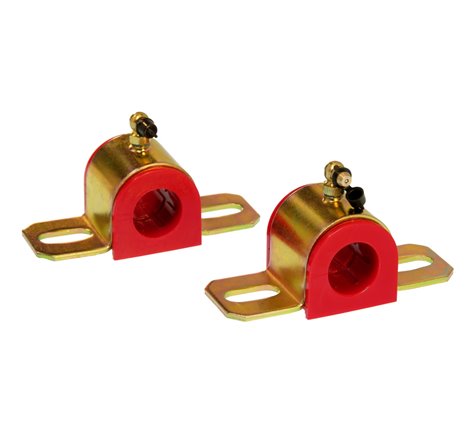 Prothane Universal 90 Deg Greasable Sway Bar Bushings - 25MM - Type B Bracket - Red