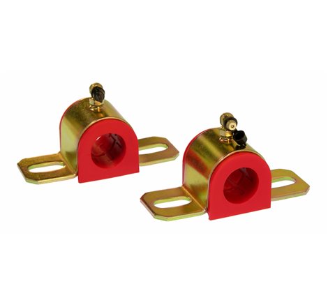 Prothane Universal 90 Deg Greasable Sway Bar Bushings - 26MM - Type B Bracket - Red