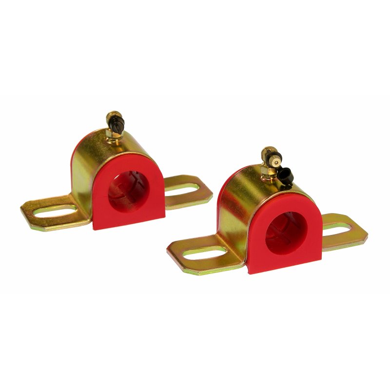 Prothane Universal 90 Deg Greasable Sway Bar Bushings - 26MM - Type B Bracket - Red