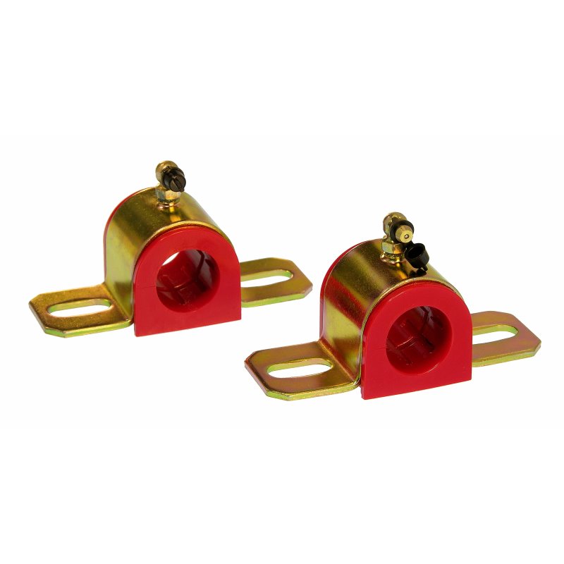 Prothane Universal 90 Deg Greasable Sway Bar Bushings - 27MM - Type B Bracket - Red