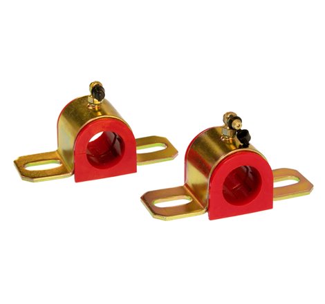 Prothane Universal 90 Deg Greasable Sway Bar Bushings - 28MM - Type B Bracket - Red