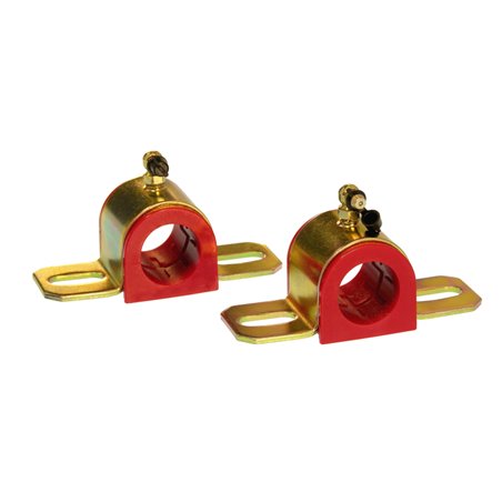 Prothane Universal 90 Deg Greasable Sway Bar Bushings - 29MM - Type B Bracket - Red