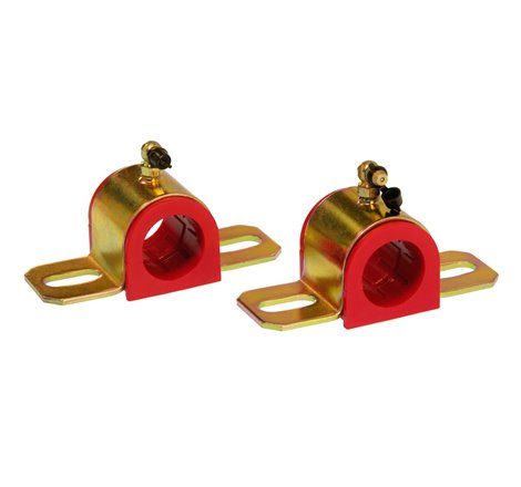 Prothane Universal 90 Deg Greasable Sway Bar Bushings - 30MM - Type B Bracket - Red