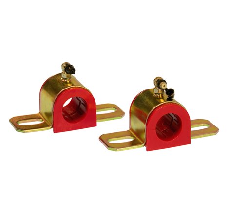 Prothane Universal 90 Deg Greasable Sway Bar Bushings - 1 1/16in - Type B Bracket - Red