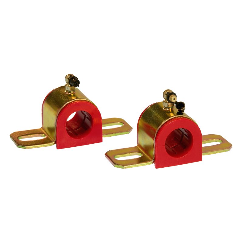 Prothane Universal 90 Deg Greasable Sway Bar Bushings - 1 1/16in - Type B Bracket - Red