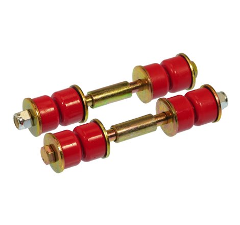 Prothane Universal End Link Set - 3in Mounting Length - Red