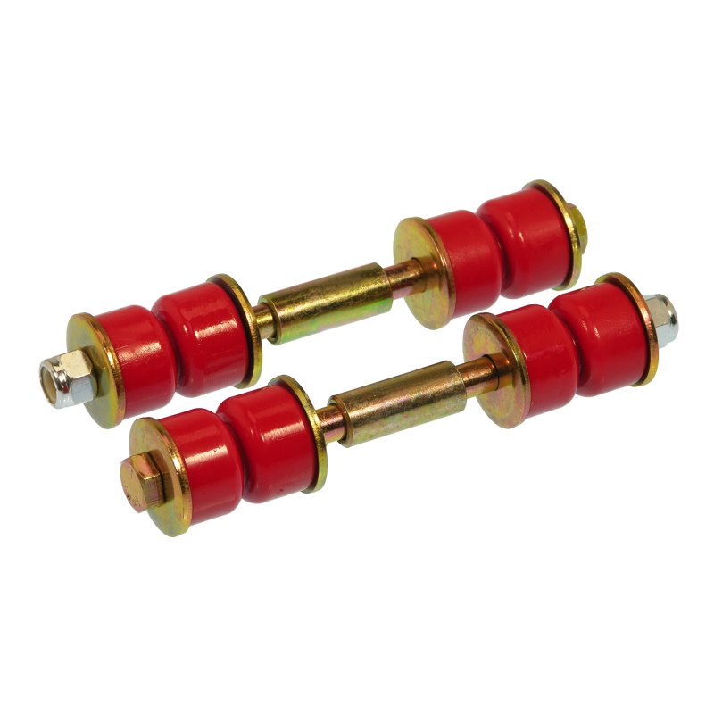 Prothane Universal End Link Set - 3in Mounting Length - Red