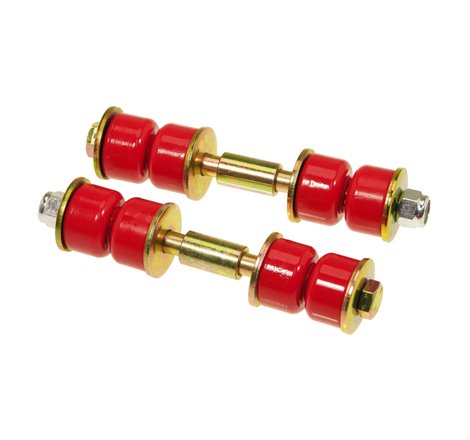 Prothane Universal End Link Set - 2 5/8in Mounting Length - Red