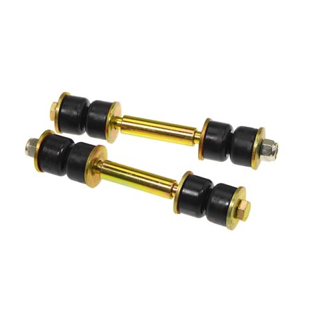 Prothane Universal End Link Set - 3 1/4in Mounting Length - Black