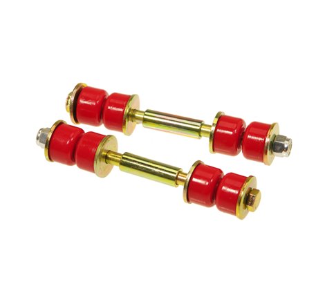 Prothane Universal End Link Set - 3 1/2in Mounting Length - Red