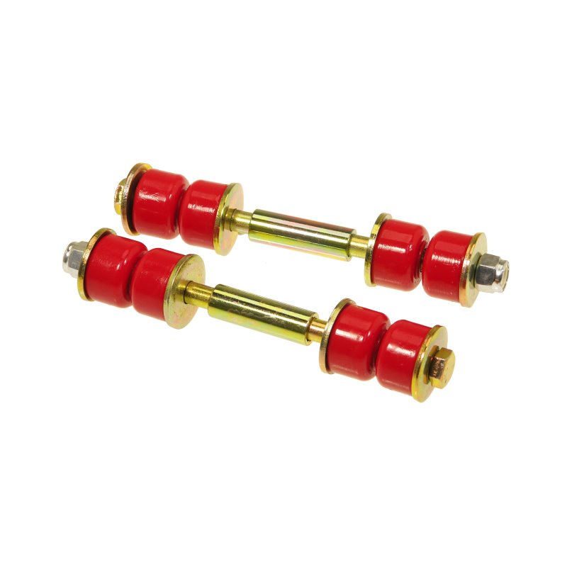 Prothane Universal End Link Set - 3 1/2in Mounting Length - Red