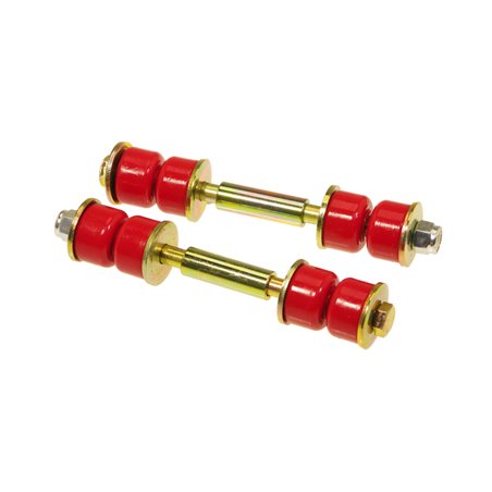 Prothane Universal End Link Set - 3 1/2in Mounting Length - Red