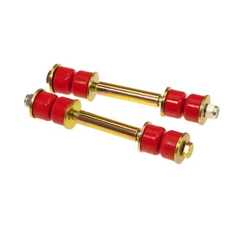 Prothane Universal End Link Set - 4 1/4in Mounting Length - Red