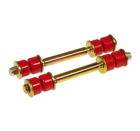 Prothane Universal End Link Set - 4 3/4in Mounting Length - Red