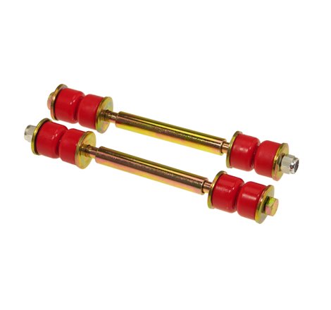 Prothane Universal End Link Set - 5 3/8in Mounting Length - Red