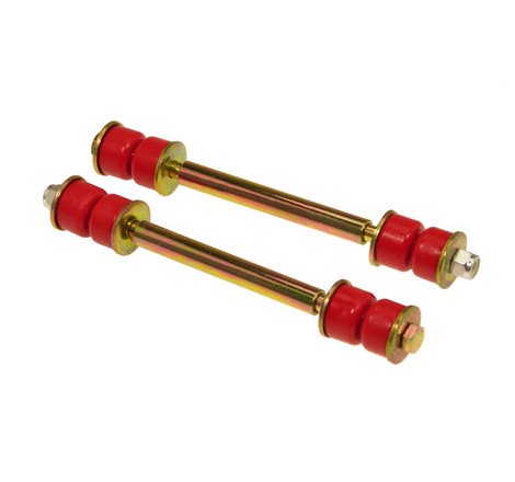 Prothane Universal End Link Set - 6 1/8in Mounting Length - Red