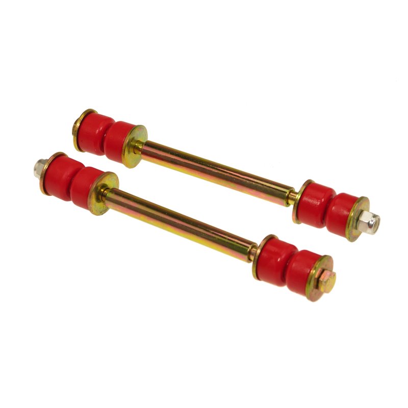 Prothane Universal End Link Set - 6 1/8in Mounting Length - Red