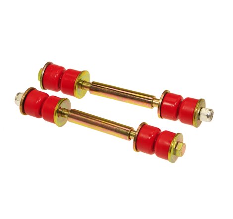 Prothane Universal End Link Set - 4 5/8in Mounting Length - Red