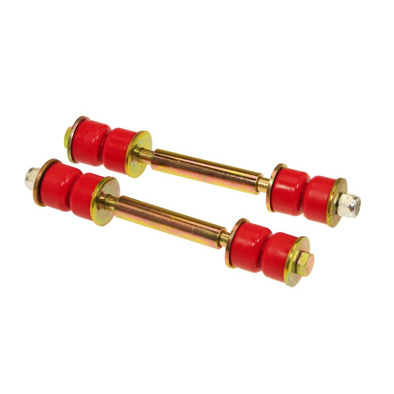 Prothane Universal End Link Set - 4 5/8in Mounting Length - Red