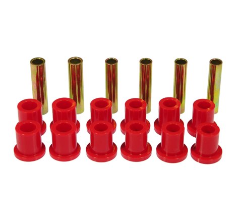 Prothane 73-79 Ford F100/150 4wd Rear Spring & Shackle Bushings - Red