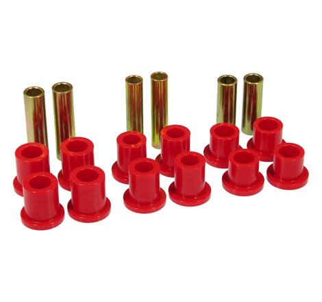 Prothane 73-79 Ford F350 2wd Rear Leaf Spring Bushings - Red