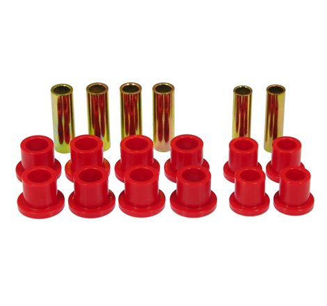 Prothane 66-72 Ford F100 4wd Spring & Shackle Bushings - Red