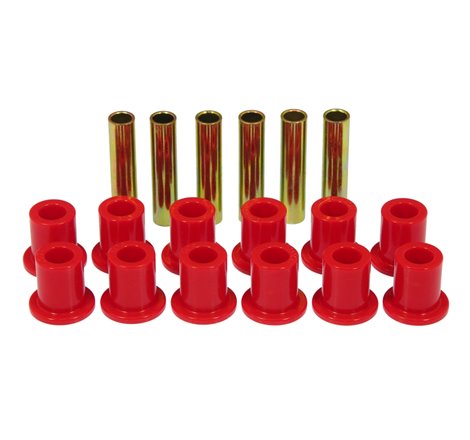 Prothane 67-77 Ford F250 4wd Front Spring & Shackle Bushings - Red