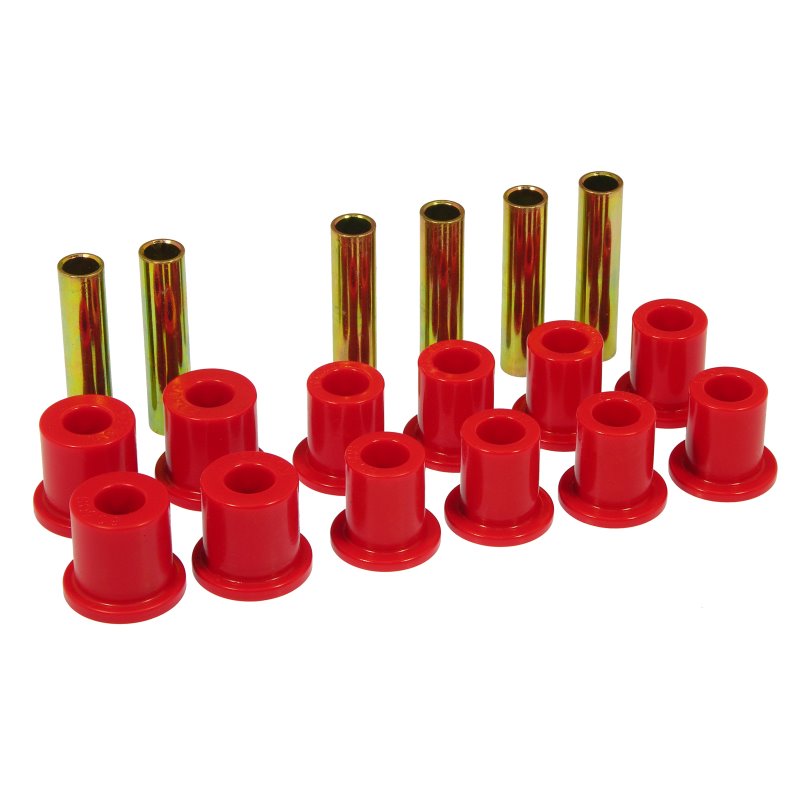 Prothane 73-77 Ford F250 4wd Front Spring & Shackle Bushings - Red