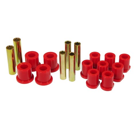 Prothane 80-97 Ford (w/ Molded Shackles) Spring Bushings - Red