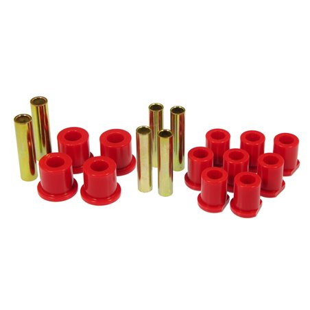 Prothane 80-97 Ford (w/ Molded Shackles) Spring Bushings - Red