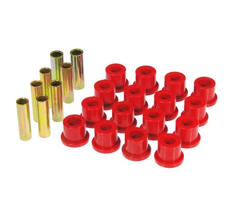 Prothane 68-72 Ford F250 2wd Rear Spring & Shackle Bushings - Red