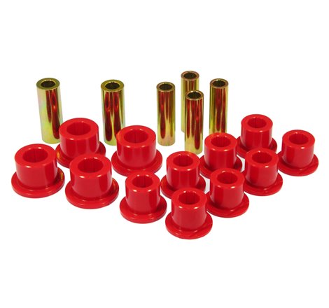 Prothane 99-04 Ford F250 SD 4wd Rear Leaf Spring Bushings - Red