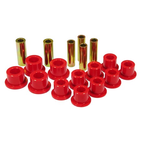 Prothane 99-04 Ford F250 SD 4wd Rear Leaf Spring Bushings - Red