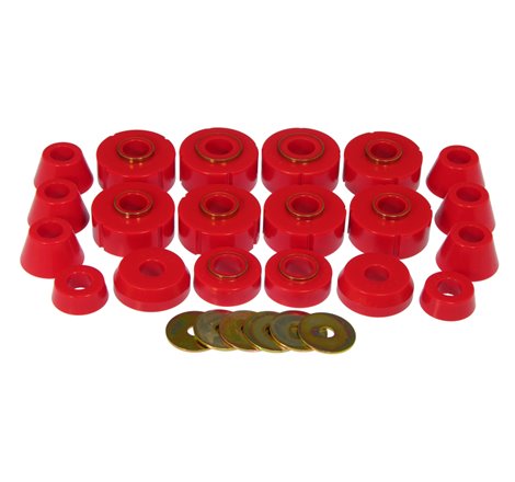 Prothane 78-79 Ford Bronco Body Mount Kit - Red