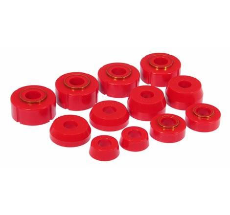 Prothane 66-79 Ford F100-350 4wd Body Mount - Red