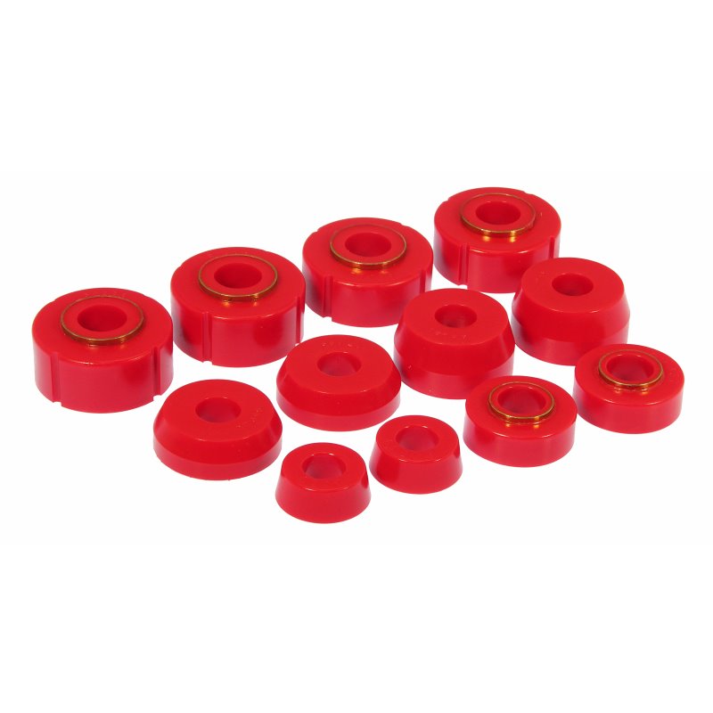 Prothane 66-79 Ford F100-350 4wd Body Mount - Red