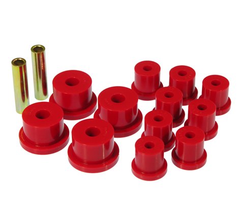 Prothane 64-73 Ford Mustang Rear Spring & 1/2in Shackle Bushings - Red