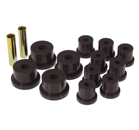 Prothane 64-73 Ford Mustang Rear Spring & 1/2in Shackle Bushings - Black