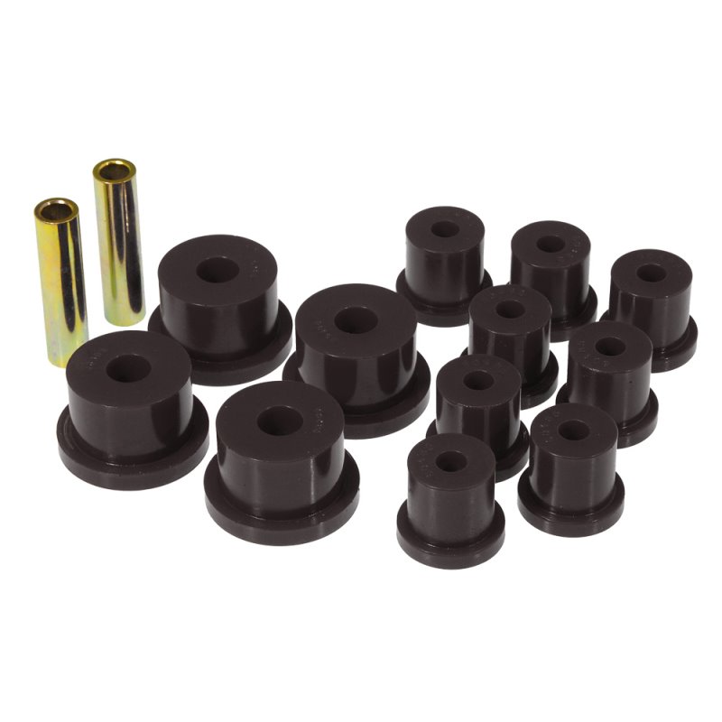 Prothane 64-73 Ford Mustang Rear Spring & 1/2in Shackle Bushings - Black