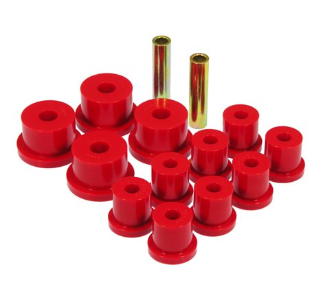 Prothane 64-65 Ford Mustang Rear Spring & 9/16in Shackle Bushings - Red