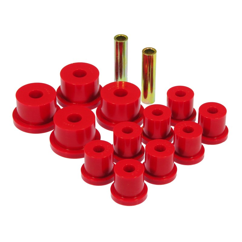 Prothane 64-65 Ford Mustang Rear Spring & 9/16in Shackle Bushings - Red