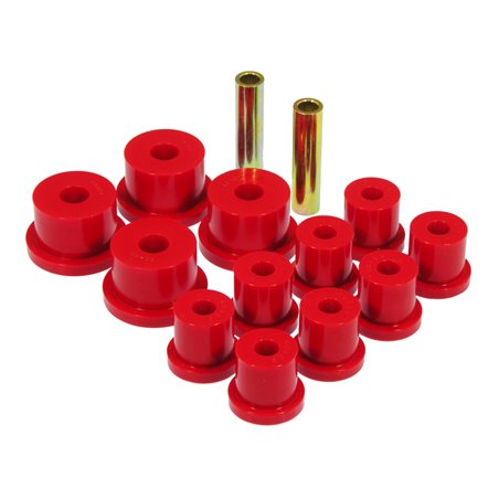 Prothane 64-65 Ford Mustang Rear Spring & 9/16in Shackle Bushings - Red