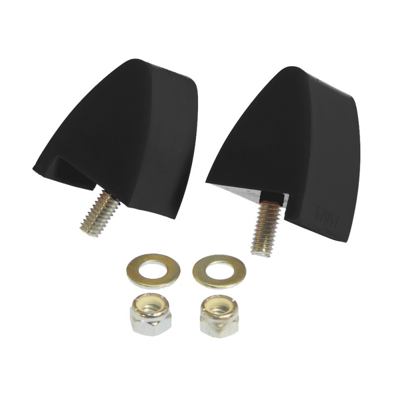 Prothane 64-73 Ford Mustang Front Bump Stops - Black