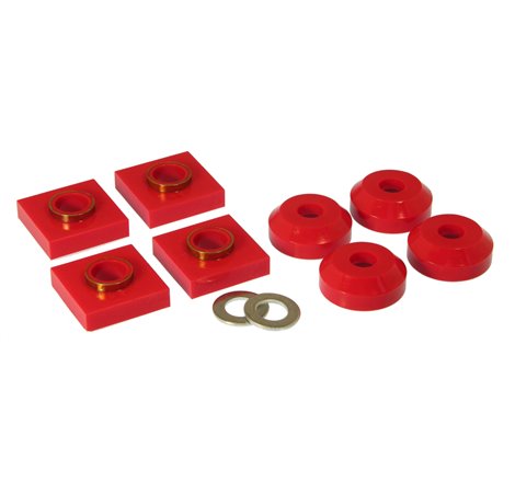 Prothane 76 & Earlier Ford F150/250 Transfer Case Mounts - Red