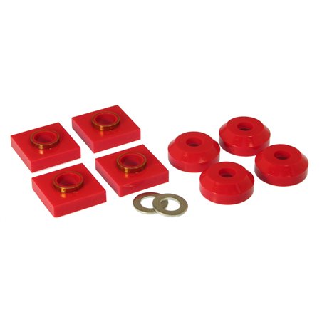 Prothane 76 & Earlier Ford F150/250 Transfer Case Mounts - Red