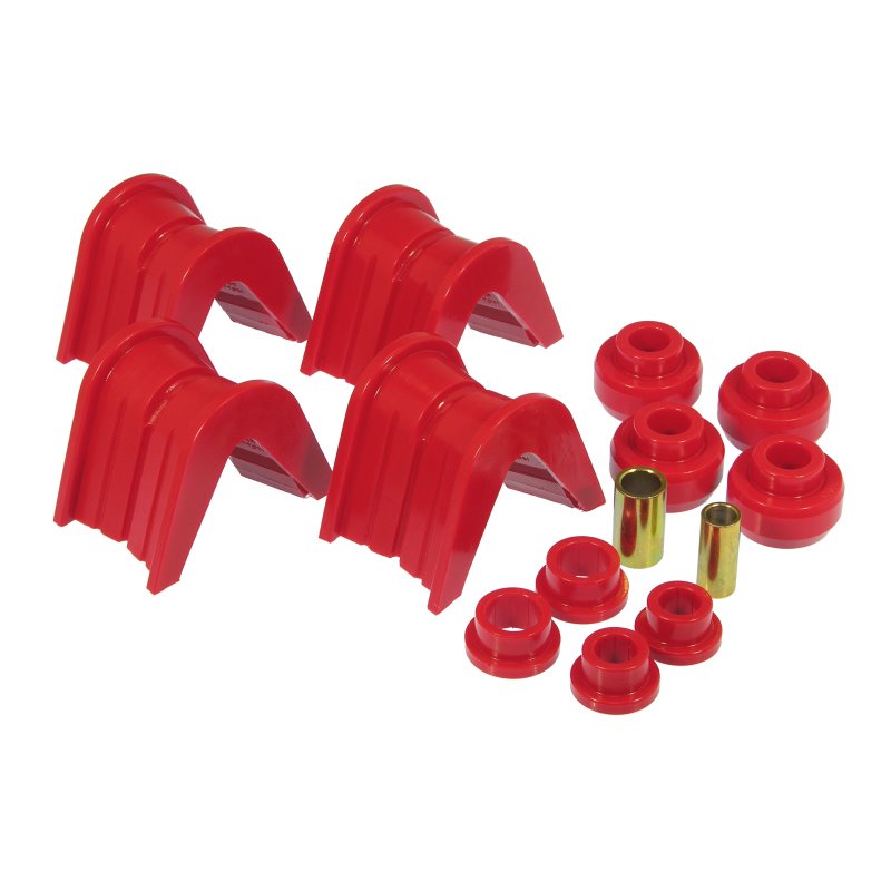 Prothane 66-79 Ford Trucks 14-Piece Bushing Set - 2deg Offset - Red